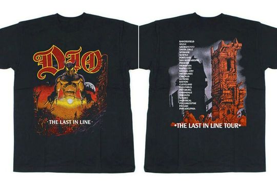 Discover Dio Last In Line Tour Vintage  T-Shirt