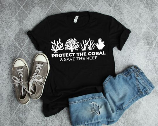 Discover Protect The Coral and Save the Reef Environmentalist T-Shirt