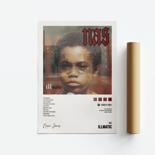 Discover Nas, Illmatic, Minimalist Print/Poster
