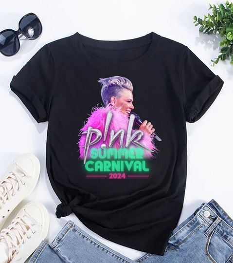 Discover Summer Carnival 2024 Pink Tee, P!NK Pink Summer Carnival 2024 T-Shirt