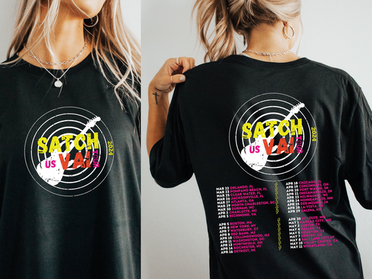 Discover Joe Satriani and Steve Vai 2024 US Tour Shirt