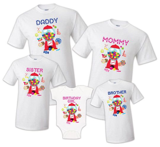 Discover Candyland Family Matching Birthday Party Celebration Reunion Kids Shirt