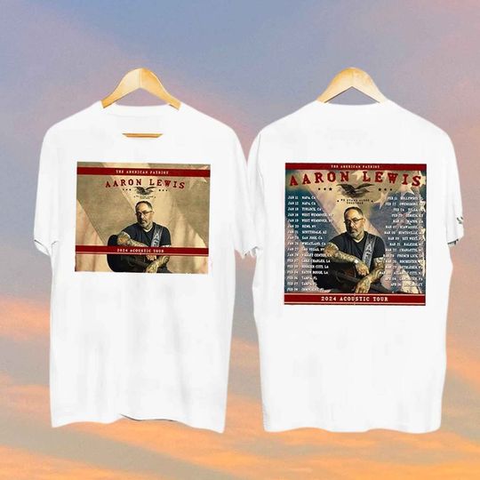 Discover Aaron Lewis 2024 Tour Setlist Shirt