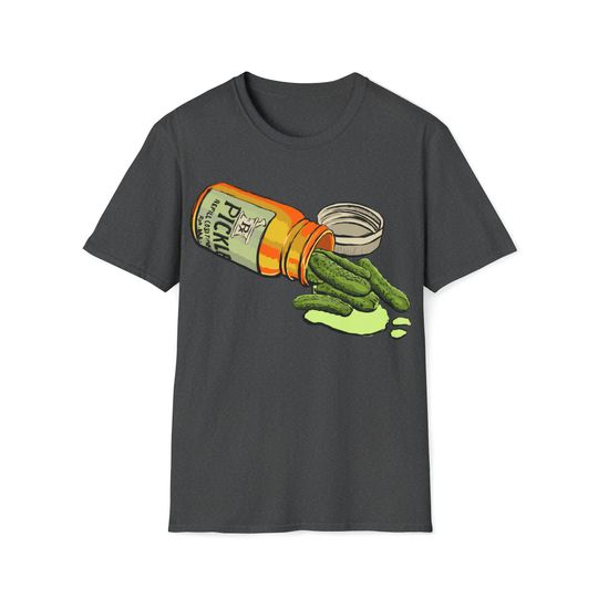 Discover Spilled Pickle Jar Vintage Art T-Shirt