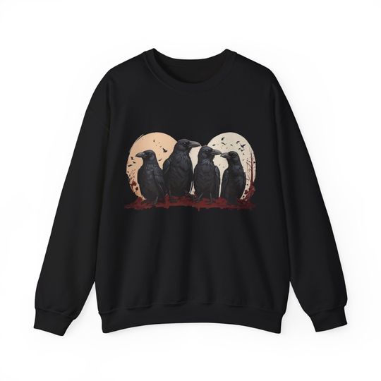 Discover Crow Crewneck Sweatshirt, Bird Sweatshirt, Bird Lover Gift