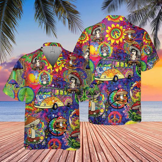 Discover Dont Worry Be Hippie Hawaii Shirt
