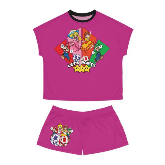 Discover Mario Party Lets Party Pajamas Set, Mario Game Sleepwear