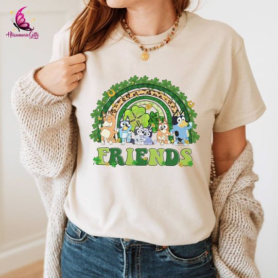 Discover BlueyDad St. Patrick's Day Friends Shirt