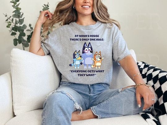 Discover BlueyDad Nana Grandma Family Shirt