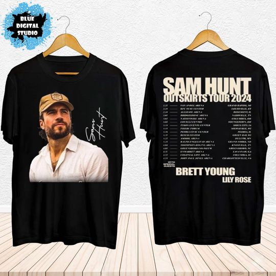 Discover 2024 Sam Hunt Outskirts Tour T-Shirt, Sam Hunt 2024 Shirt