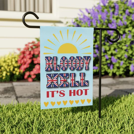 Discover Funny Union Jack Garden & House Banner, British Funny It's Hot Garden Flag, British Rude House Flag