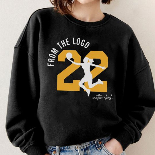 Discover From The Logo 22 Caitlin Clark Sweatshirt, Caitlin Clark Basketball Shirt