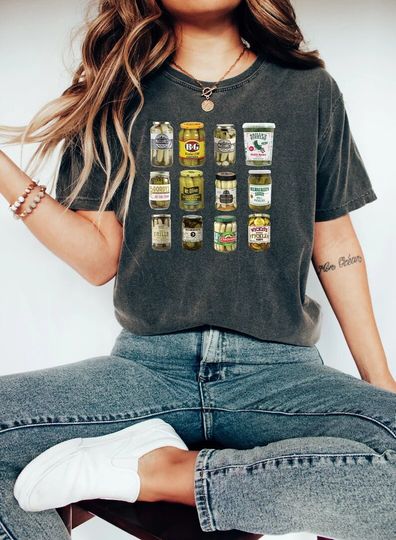 Discover Vintage Canned Pickles Unique Pickle Jars T-Shirt