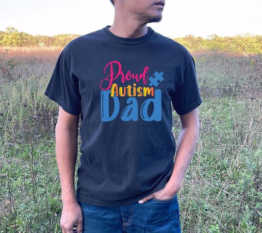 Discover Proud Autism Dad T-Shirt - Gift for Dads