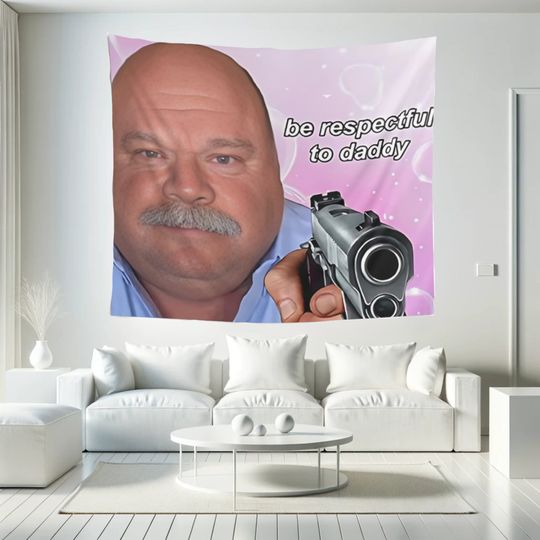 Discover Bertram Be Respectful To Daddy Funny Tapestry Funny Meme Tapestries