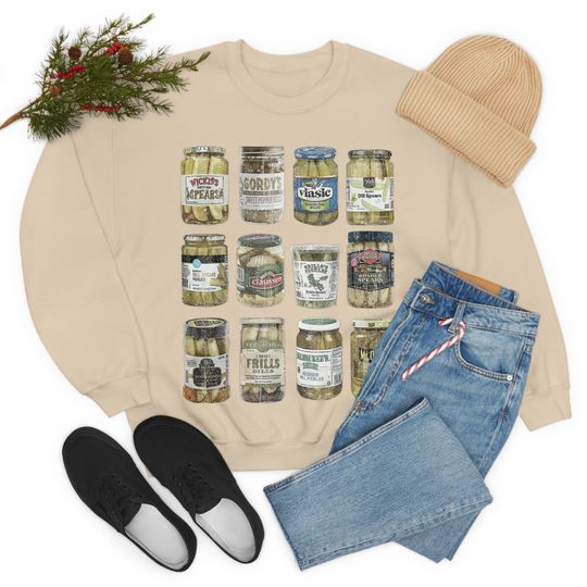 Discover Vintage Pickle Unisex Heavy Blend Crewneck Sweatshirt