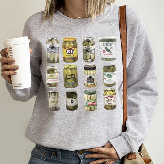 Discover Vintage Canned Pickles Sweatshirt
