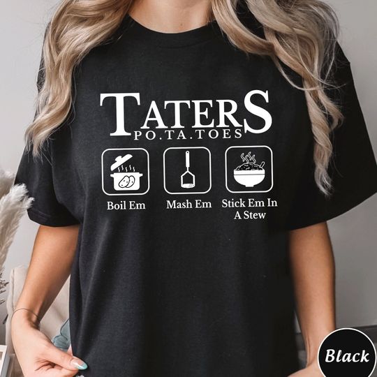 Discover Boil Mash Stick Potato Lover T-Shirt