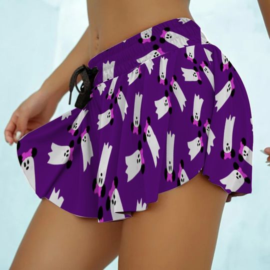 Discover Halloween Mouse Ghost Women's Sport Skirt