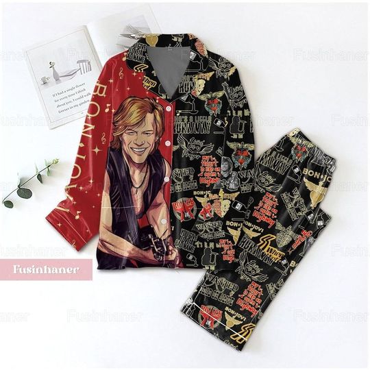 Discover Bon Jovi Pajamas Set, Music Pajamas Set