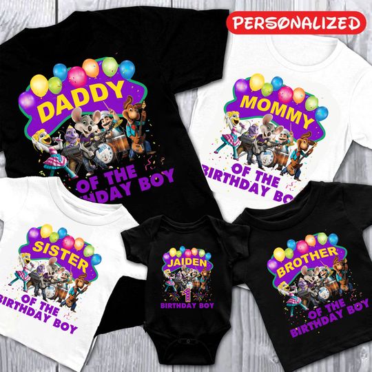 Discover Chuck E Cheese Birthday Shirt