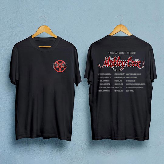 Discover M-o-t-l-e-y C-r-u-e 2023 the world tour T-Shirt