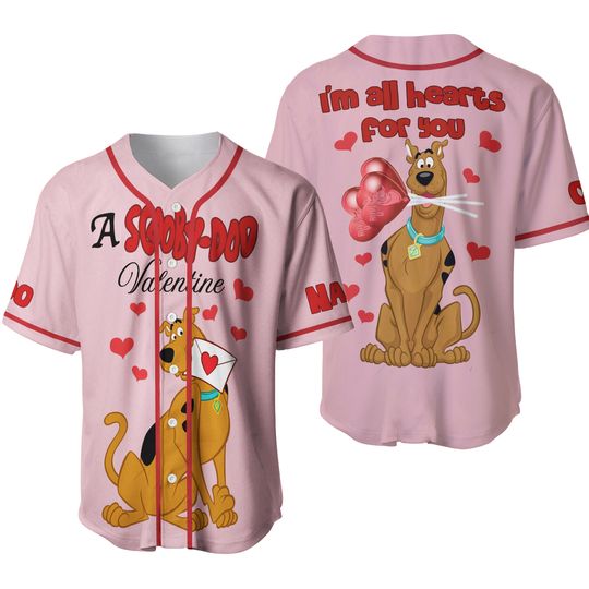 Discover Personalized A Scooby Doo Valentine Love Season Baseball Jersey Shirt