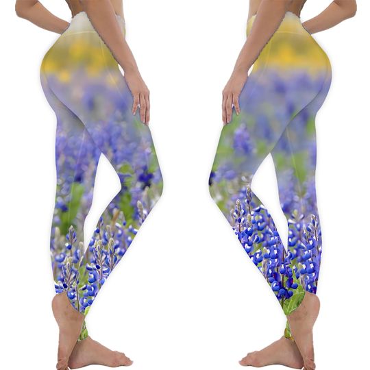 Discover Texas Bluebonnet Field, Nacogdoches County Leggings