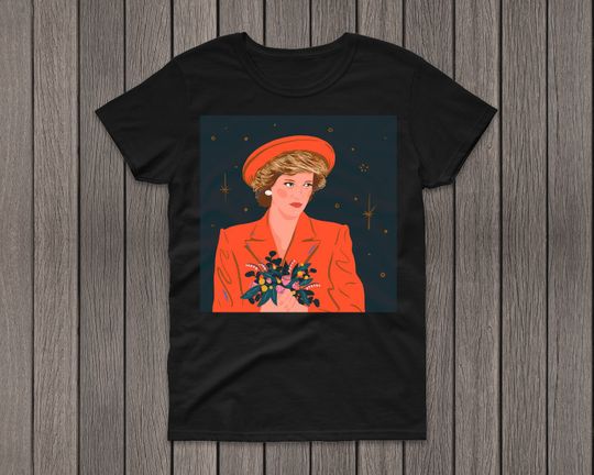 Discover Lady Diana Princess Of Wales 90s T Shirt  Funny Movie Gift