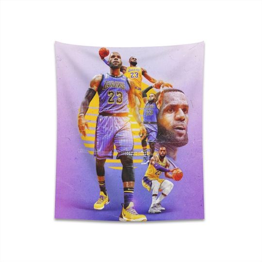Discover King James LeBron James Tapestry, Basketball Goat Home Decor