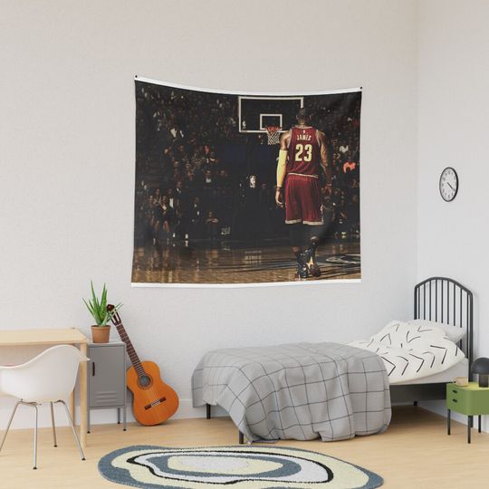 Discover King James LeBron James Tapestry, Basketball Goat Home Decor