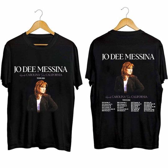 Discover Jo Dee Messina 2024 Tour Heads Carolina Tails California Shirt, Jo Dee Messina Shirt