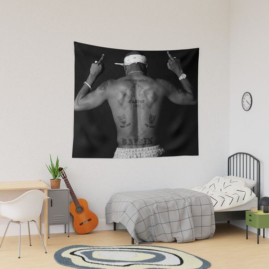 Discover Tupac Shakur Tapestry, 2pac Rapper Home Decor