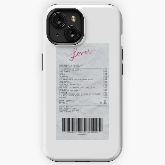 Discover Lover Album Receipt  iPhone Case