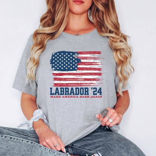 Discover Vote Labrador Retriever Dog T-Shirt 2024 - Dog for Office