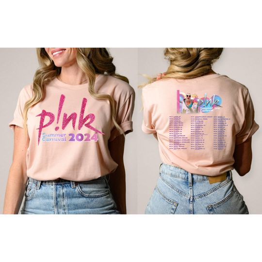 Discover P!nk Summer Carnival 2024, Trustfall Album Tee, Pink Singer Tour Shirt
