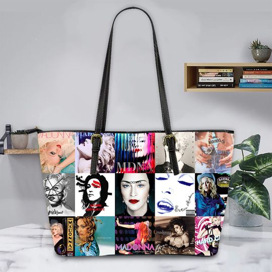 Discover Madonna Leather Tote Bag, Music Women Shoulder Bag