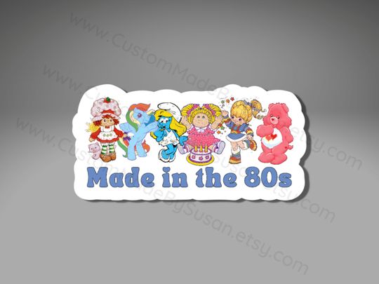 Discover Made in the 80s Stickers