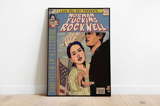 Discover Lana Del Rey Vintage Album Poster