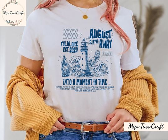Discover August Slipped Away Shirt, August Tee, Folklore Merch