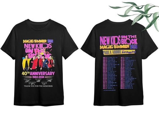Discover NK on The Block The Magic Summer Tour 2024 Shirt