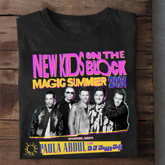 Discover NK on The Block The Magic Summer Tour 2024 T-Shirt