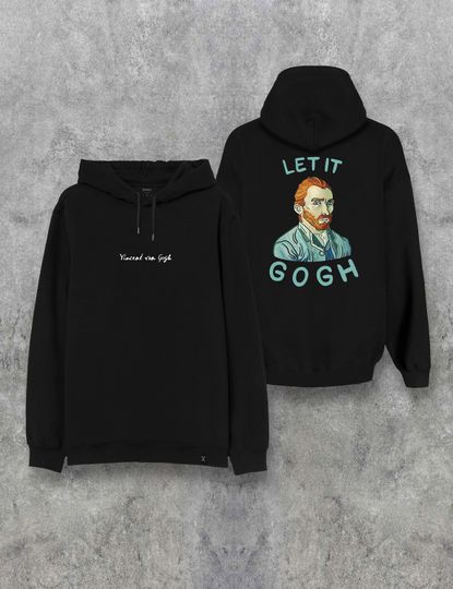Discover Van Gogh Self Portrait Double Sided Printing Unisex Hoodie