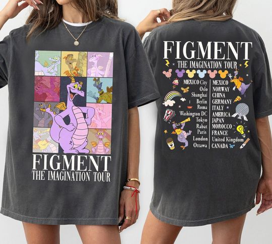 Discover Figment The imagination tour 2-sided shirt,