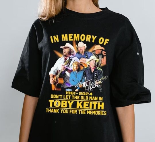 Discover Vintage Toby Keith In Memory Of 1961-2024 T-Shirt