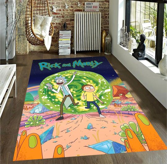 Discover Rick and Rickandmorty Rug, Rick and Rickandmorty Home Decor