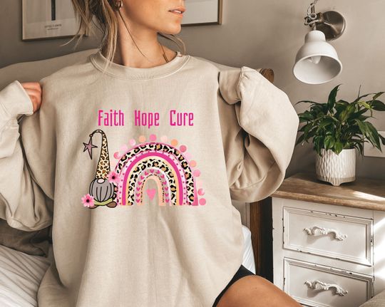 Discover Faith Hope Cure Cancer Awareness Sweatshirt, Warrior Shirt