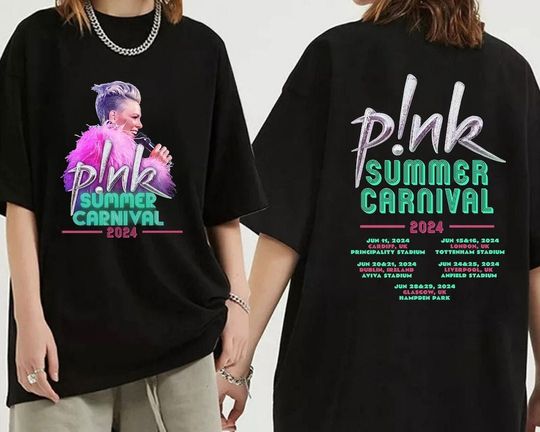 Discover Pink Summer Carnival 2024 Sided Shirt