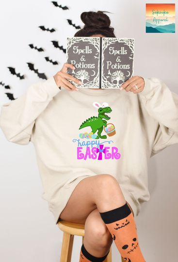 Discover Easter Dinosaur Sweatshirt, Cute Dinosaur Sweatshirt