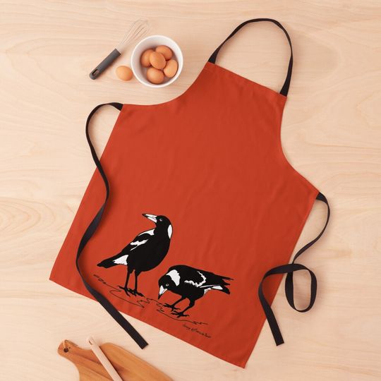 Discover MAGPIES - australian magpie art Apron